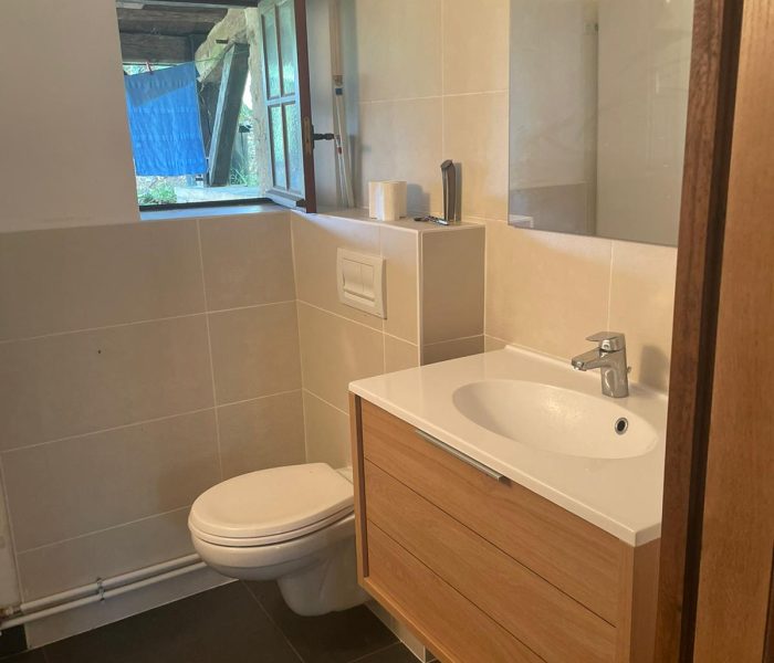 Toilette unten